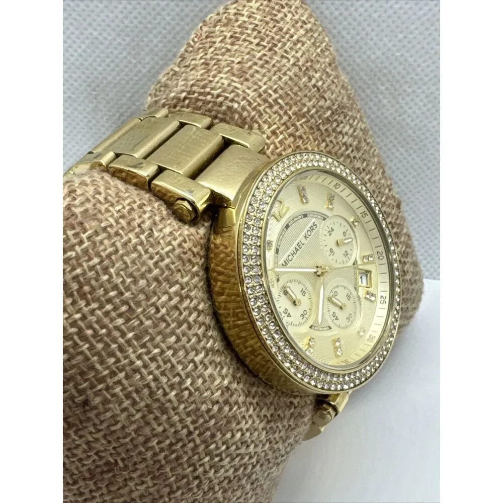 Michael Kors Parker MK5354 Women's Gold Stainless Steel Analog Dial Watch JNA641